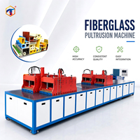 Ligne de production de pultrusion FRP GRP clé en main, machine de pultrusion de profilés FRP robuste pour l'extrusion de profilés en angle