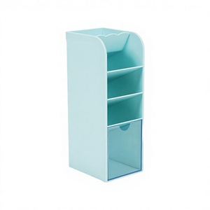 Wholesale Plastic Square Desk Storage Organizers Office <b>Pen</b> Display Pencil Pot Marker Stationary /Holders - Product Image 3