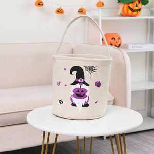 Bolsas de Halloween Personalizadas con Logotipo Impreso, Cestas de Dulces de Calabaza para Niños, Bolsas de Truco o Trato, Bolsas de Regalo Económicas - Product Image 3