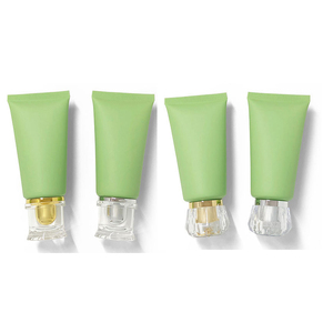 Botella de Plástico Verde Mate de 50 ml, Envase Flexible para Crema Cosmética, Limpiador Facial, Loción, Tubo Cosmético con Cabeza de Bomba de Vacío - Product Image 1