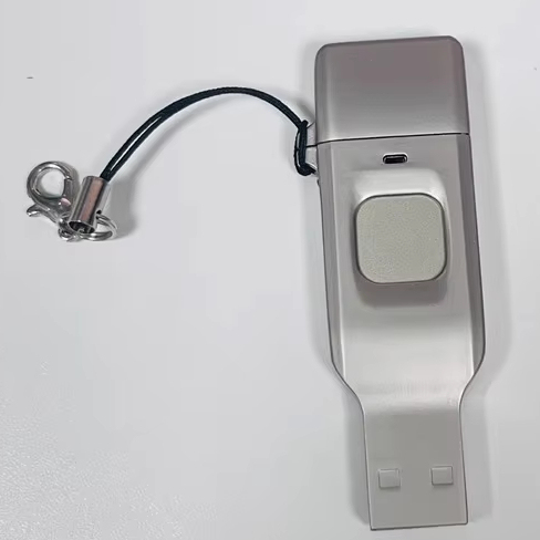 Biometric USB 3.0 Flash Drive with Fingerprint Recognition 8GB to 128GB Capacity New Encryption Technology Metal Material