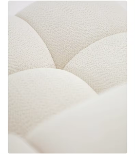 Set da Soggiorno Bianco Semplice Scandinavo Comodo Divano Componibile Bianco Divano a L Divano Modulare - Product Image 6