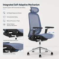Chaise de bureau ergonomique réglable à mécanisme de chargement automatique, au design moderne, pour chambre, salon, école et usage domestique