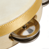 Wholesale 4/6 Inch Wedding Tambourine Percussion Music Instrument Free Sample Hand Drums Round Wooden Custom logo