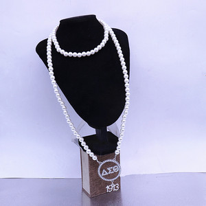 Cadena de perlas de imitación para mujer, accesorio de fiesta, símbolo de organización, número 1913, collares del <span class=keywords><strong>Delta</strong></span> griego, joyería - Product Image 5