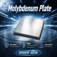 Plaque de molybdène métallique ASTM B387 Mo1, pureté 99,95 %, plaque de précision, épaisseur personnalisée pour applications industrielles à haute température