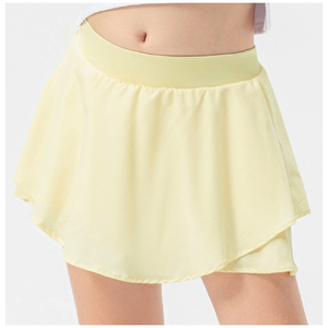 Mini short intégré à double épaisseur Jupe athlétique Jupes de tennis OEM personnalisées pour filles Ensemble pour enfants - Product Image 1