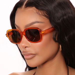 5033 Luxury Brand Custom Logo <b>Sunglasses</b> UV400 Protection Trendy Street Shoot Small <b>Square</b> Frame Women Retro - Product Image 2