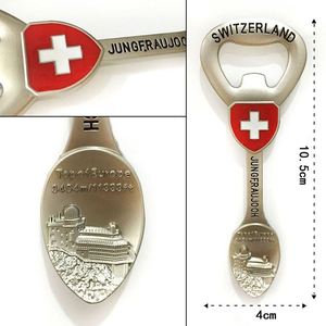 Ouvre-bouteilles magnétiques créatifs en métal à faible MOQ pour souvenirs de bière suisses personnalisés haut de gamme - Product Image 5