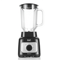 R.2903 Nouveau Mixeur-Extracteur de Jus 2-en-1 en Acier Inoxydable avec Double Gobelet pour Smoothies et Glace Pilée RAF