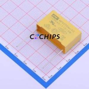 ตัวเก็บประจุแบบปลอดภัย X2P2105KV1B0320200110ES0 แบบ Through hole (THT), ระยะขา P=27.5 มม. 1uF 10% 275V X2 - Product Image 1