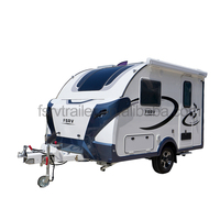 Mini-caravane mobile personnalisée, remorquable, pour le camping