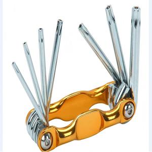 Bộ cờ lê lục giác Allen đầu bi không từ tính, dài, gấp gọn được, hệ mét, 8 chiếc, 3-6mm - Product Image 3