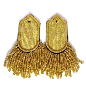 Frange brodée sur mesure de haute qualité réutilisable pour uniforme, style classique, en tissu toile, avec épingle de sûreté, pour promotion et application - Product Image 1
