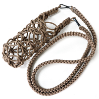Porte-bouteille d'eau en nylon durable et écologique 2026, réglable avec filet en maille, idéal pour le camping et la randonnée en extérieur (vente en gros)
