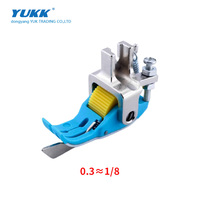 Pied presseur YUKK SP-18 pour machine à coudre, pied presseur à rouleau en plastique, pièces de machine industrielle pour vêtements