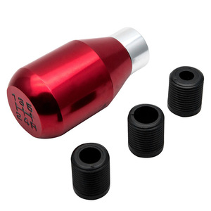 Pomo de palanca de cambios universal de aleación de aluminio para coche, transmisión manual de 5 velocidades, rojo, negro, azul, resistente al óxido - Product Image 3