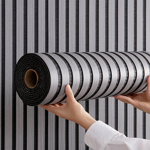 Nouveauté : Papier peint PVC auto-adhésif moderne, texture bois 3D, vinyle durable et imperméable pour décoration murale (à peler et coller) - Product Image 1