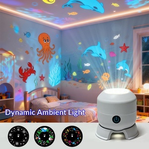 Lampe de Projection LED Rotative Cadeau, en ABS, Rechargeable, à Commande Tactile, Design Animal, Minuteur de Sommeil pour Enfants, Noël, Vacances, <span class=keywords><strong>Anime</strong></span> - Product Image 1