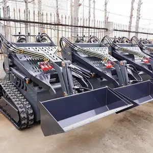 คุณภาพสูงประสิทธิภาพสูงCrawler Mini Skid Steer Loaderรถตักขนาดเล็กSkid Steer 23 Hp 25 Hpใช้Mini Loadersสําหรับขาย