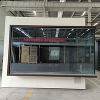 Maison préfabriquée personnalisée en conteneur, maison modulaire avec grande fenêtre en verre du sol au plafond, design moderne, utilisation en extérieur