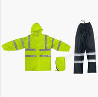 Veste et pantalon imperméables haute visibilité pour l'extérieur, équipement de travail de sécurité, combinaison de pluie réfléchissante haute visibilité pour hommes