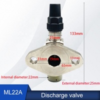 Válvula de Corte de Descarga por Succión para Compresor de Refrigerador, Material de Aleación de Cobre Forjado, Interfaz de Soldadura, Refrigerantes Compatibles