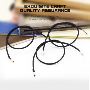 Paquete de 100 Piezas de Cuerda Elástica Redonda con Púas Metálicas Dobles Plateadas - 2mm 2.5mm 3mm - Cordón Elástico con Púas - Product Image 3
