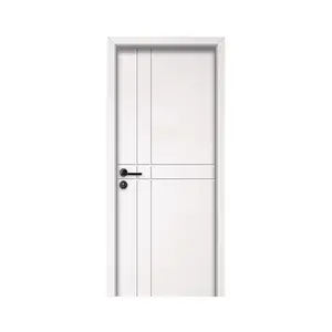 현대 36x72 단단한 나무 침실 청각적인 문 집을 위한 백색 거실 나무로 되는 실내 단단한 널 문 디자인