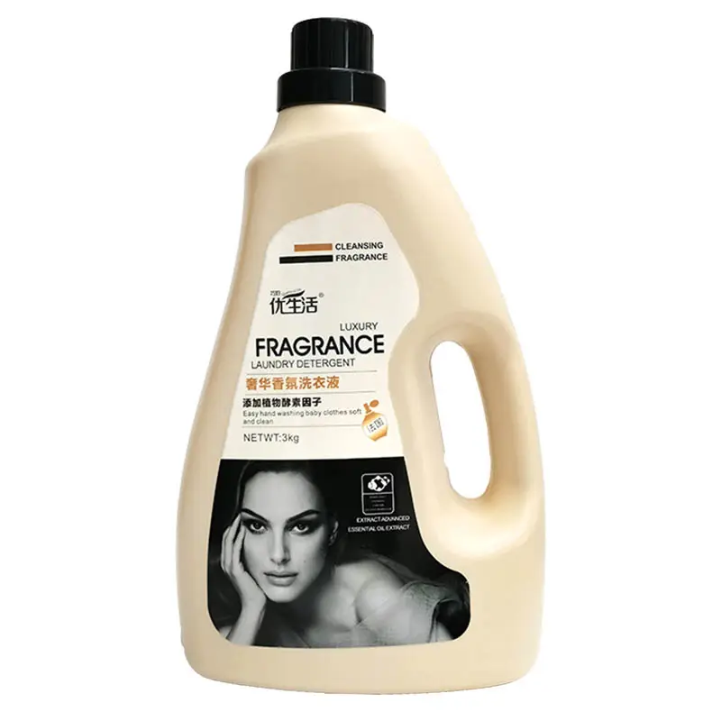 Fragancia personalizada Detergente para ropa líquido sin fósforo respetuoso con la piel detergente enzimático líquido OEM