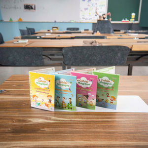 Livre magique de calligraphie française 3D réutilisable SANK Carnet pour enfants avec reliure à spirale pour l'éducation - Product Image 3