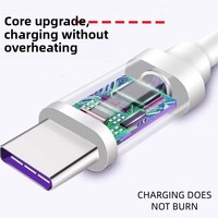 Câble de données Type-C pour téléphone portable à prix réduit pour Android/iPhone avec charge rapide et transfert de données, 4 cœurs PVC, sortie 2A-6A