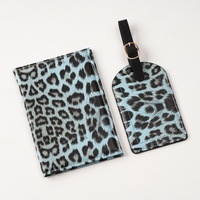 Porte-passeport en cuir PU multifonctionnel, étui de protection pour documents de voyage et billets, motif léopard, vente en gros