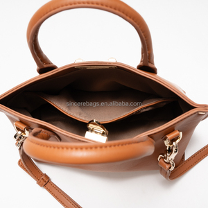 Bolso de Hombro Casual para Mujer, Gran Capacidad, Cierre de Broches, Colección Otoño Invierno 2025, Correa de Cadena, Cuero PU Genuino - Product Image 6