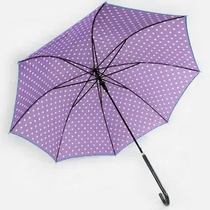 OEM High Quality Beautiful Lady Stick Long Handle Umbrella With Printed