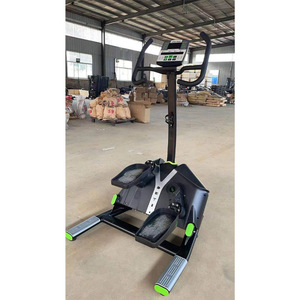 Vélo elliptique horizontal à entraînement magnétique par roue arrière, en acier, manuel, capacité maximale 400 lb, équipement de fitness pour usage domestique - Product Image 4