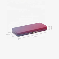 Sécurité enfant métal rectangulaire vide charnière boîte en fer blanc conteneur petit Kit de stockage cadeau étain étagère boîte