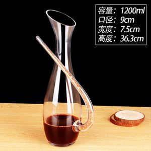 Glass Bottle <strong>Wine</strong> <strong>Decanter</strong> Poure <strong>with</strong> Glass <strong>Stopper</strong> - Product Image 2