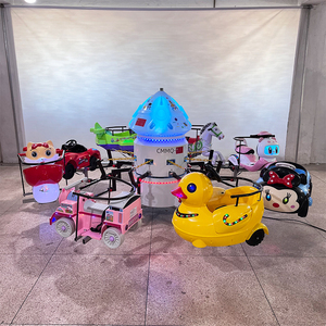 Manège Rotatif Auto-Dirigé pour Enfants, Machine de Jeu de <span class=keywords><strong>Parc</strong></span> d'Attractions, Mini Carrousel Électrique Portable 6 Places pour Enfants - Product Image 2