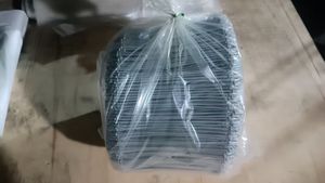 Оцинкованное железо, <span class=keywords><strong>16</strong></span> калибра, 1000 шт., 6-дюймовые двухконтурные арматуры, серебристые строительные ограждения, рулон проволоки для тюков - Product Image 5