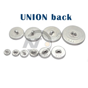 R trở lại vải Bìa nút <span class=keywords><strong>Shank</strong></span> tự nhôm Công Đoàn nút cho hàng may mặc - Product Image 1
