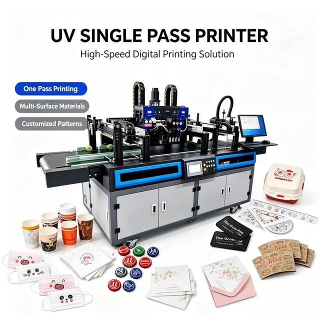 Jucolor Factory High Quality Single Pass UV Inkjet Printer for Foam Pad ,Packaging, Signage and Promotional Items Printing