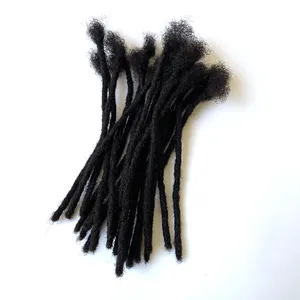男性/女性のためのドレッドロックエクステンション人毛かぎ針編み編組ドレッドロックエクステンションマイクロロックスエクステンション人毛