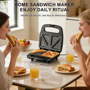 Sokany - Máquina para Hacer Snacks |   Máquina para hacer sándwiches rellenos, gofres y paninis |   Placas Antiadherentes Extraíbles |   Genial - Product Image 3