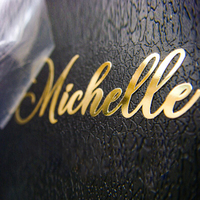Échantillon gratuit d'autocollant adhésif de luxe en or étiquettes de transfert de logo 3D personnalisé en nickel métal pour vêtements articles pour enfants bougie