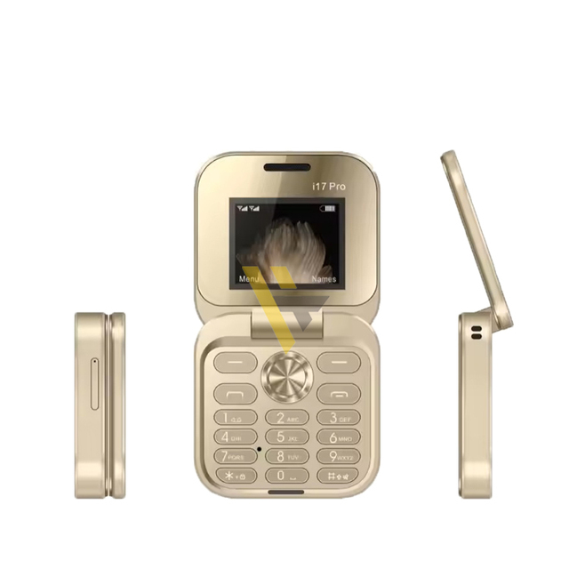 New Design I17 Pro 1.77 Inch Dual SIM Standby Cheap Price Mini Size Folding Feature Phone