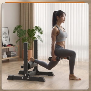 Soporte de Sentadillas Bulgaria para Entrenamiento de <span class=keywords><strong>Pierna</strong></span> Individual, Soporte de Sentadillas de <span class=keywords><strong>Pierna</strong></span> Dividida, Equipo de Entrenamiento de Equilibrio y Estiramiento de Piernas para Uso Doméstico - Product Image 1