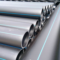 Tuyau en PEHD de 150 mm de diamètre DN150 PN10 PN16 à surface lisse pour l'irrigation, soudage par fusion à emboîtement, conforme ASTM