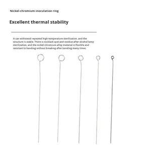 Aiguille d'inoculation microbiologique <span class=keywords><strong>de</strong></span> <span class=keywords><strong>laboratoire</strong></span> - Matériaux en cuivre, plastique, nickel et chrome - Product Image 4