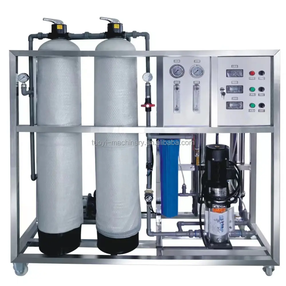 Sistema de purificación de agua Industrial, maquinaria cosmética de PVC RO, tratamiento de agua potable, sistema de filtro suave de agua, TY-500L